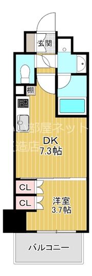 シティカレント天王寺アリーの間取り画像