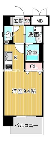 エス・キュート城東中央の間取り画像