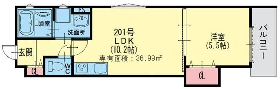 ラモーナ諸口の間取り画像