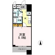 カスタリア堺筋本町の間取り画像