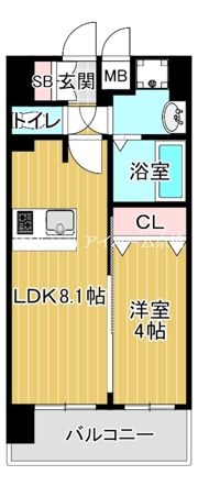 スワンズシティ大阪城ノースの間取り画像