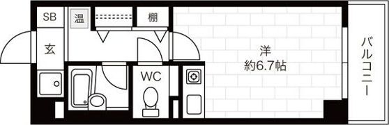 クリザンテーメ大手前の間取り画像
