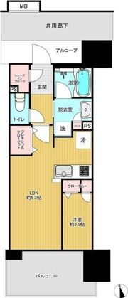 プラウド難波の間取り画像