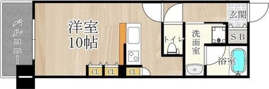 CITY SPIRE難波WESTの間取り画像