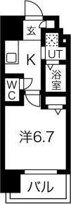 エグゼ難波西IVの間取り画像