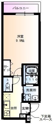 フジパレス針中野VI番館の間取り画像