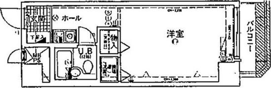 ライオンズマンション難波南第2の間取り画像