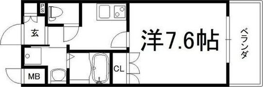 セオリー難波南プレミアムの間取り画像