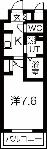 エグゼ難波南の間取り画像