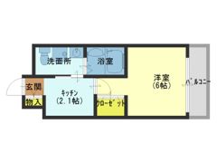 コンチネンタル東小橋の間取り画像
