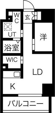 アイボリーポワント難波WESTの間取り画像