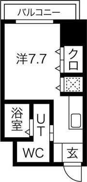 コーラルポワント難波WESTの間取り画像