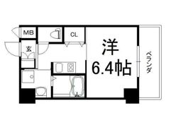 クレビオス難波EASTの間取り画像