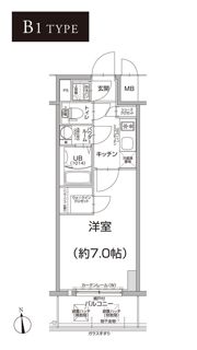エスリード難波 THE FIRSTの間取り画像