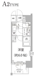 エスリード大阪ドームシティの間取り画像