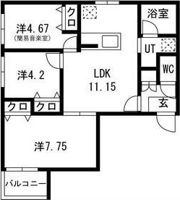 エス.フィールド奏（カナデ）の間取り画像