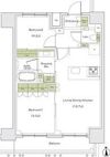 ザ・パークハビオ同心の間取り画像