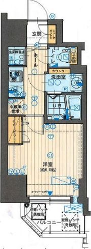 W-STYLE難波の間取り画像
