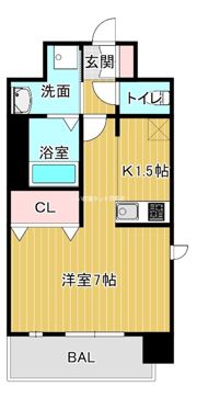 プレサンス大阪城公園ファーストシートの間取り画像