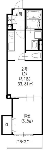 ラモーナ諸福Iの間取り画像