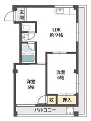 谷口ハイツの間取り画像