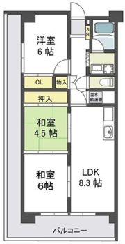 フローラ長田の間取り画像