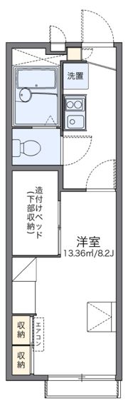 レオパレス喜連北IIIの間取り画像