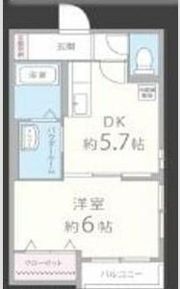 東住吉の長屋の間取り画像
