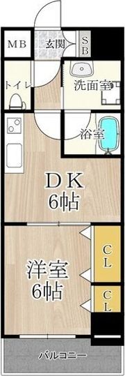CITY SPIRE難波南の間取り画像