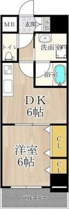 CITY SPIRE難波南の間取り画像