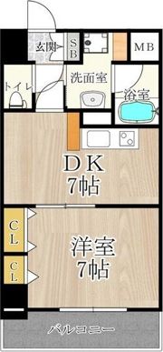CITY SPIRE難波南の間取り画像