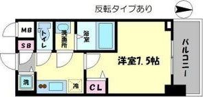 リッツ難波南IIの間取り画像