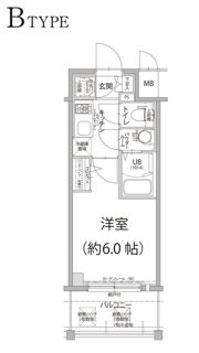 エスリード大阪ドームシティの間取り画像