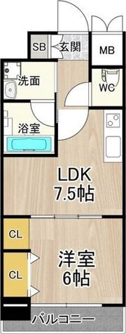 ジューム南船場の間取り画像