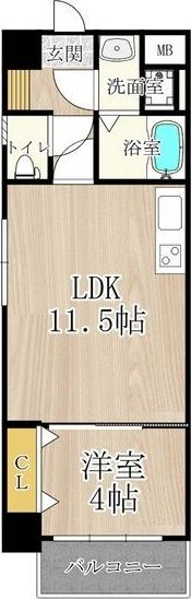 セントアミール南久宝寺の間取り画像
