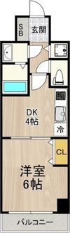 ノーブルコート堺筋本町の間取り画像