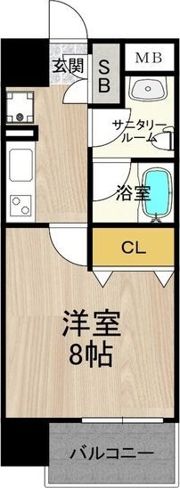ディオレクレスト東心斎橋の間取り画像