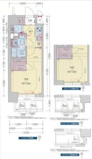 プレサンス堺筋本町エグゼブランの間取り画像
