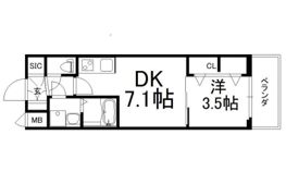レオンコンフォート天王寺東の間取り画像