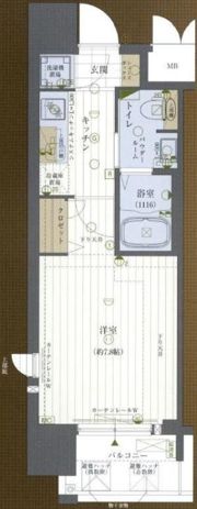 レジュールアッシュ南堀江の間取り画像