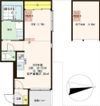 レーヌデプレ桃谷の間取り画像