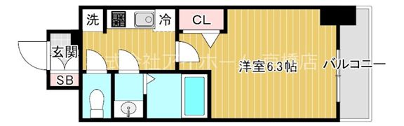 エスリード京橋グランツの間取り画像