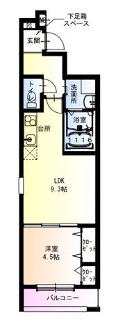 フジパレス今川公園東II番館の間取り画像
