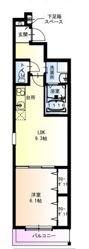 フジパレス今川公園東II番館の間取り画像