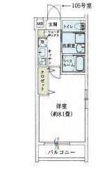 リアコート北田辺の間取り画像