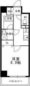 エルシア北田辺の間取り画像