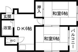 メゾン北田辺の間取り画像