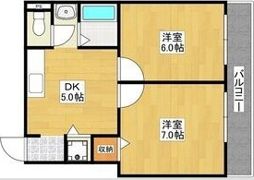 クレール針中野の間取り画像