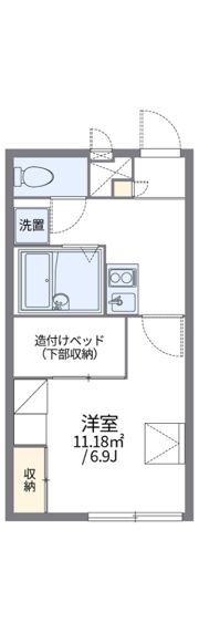 レオパレスピュアの間取り画像