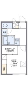 レオパレスピュアの間取り画像